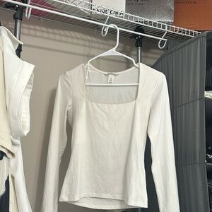 H&M Casual milky white shirt